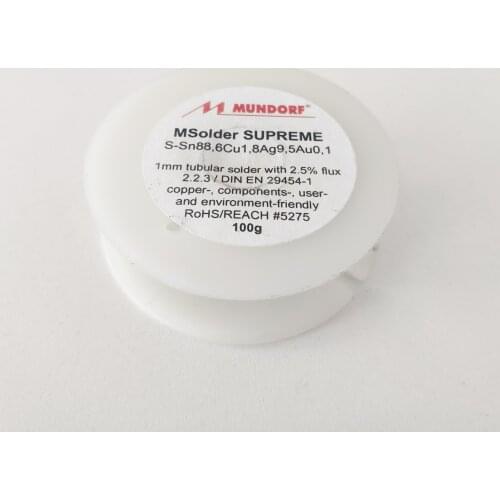 Mundorf Mcap 1.0MM 9.5%Ag 0.1%AU Silver Solder Germany Solder Wire Soldering Welding Wire