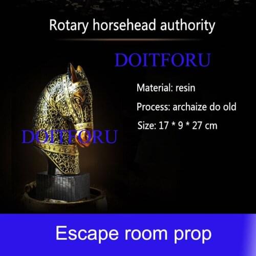 Reality chamber of escape props rotary horsehead rotating unlock organs escape room game prop