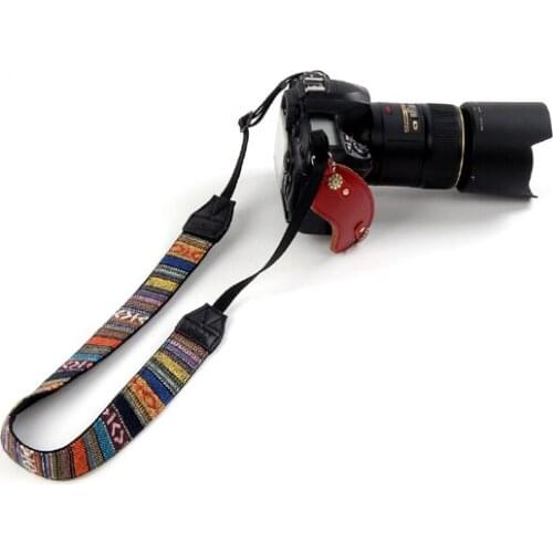 2PCS Retro national wind widening strap Goto for canon for nikon for sony SLR camera strap color stripe strap color strap