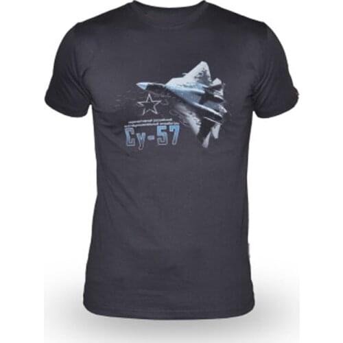 Russian Air Force Sukhoi Su-57 Felon Stealth Jet Fighter T-Shirt. Summer Cotton Short Sleeve O-Neck Mens T Shirt New S-3XL