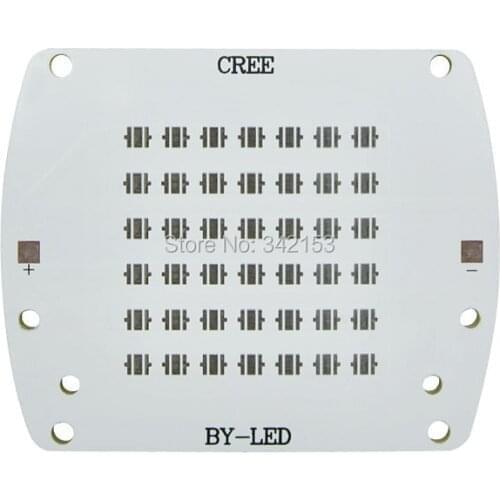 Customized DIY 8 PCS Lamp Base 42-Spots Aluminum PCB Board 82(L)*66(W)*3(H)mm