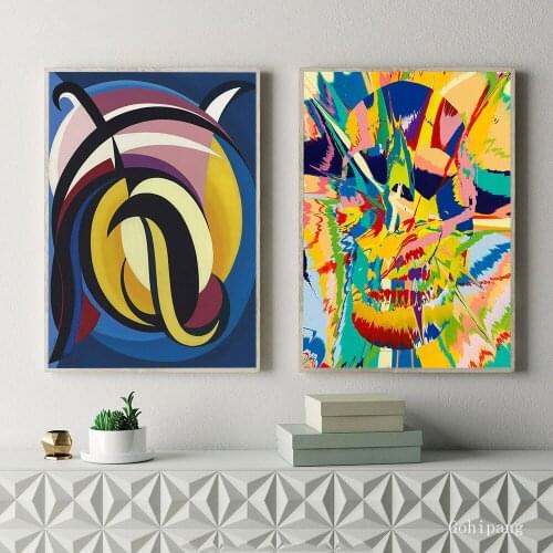 Modern Watercolor Posters and Prints Abstract Wall Art Canvas Painting Wall Pictures for Living Room Home Decor No Frame