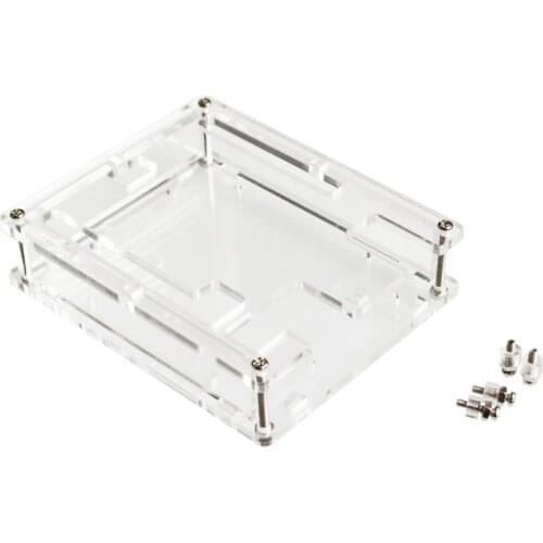 【SIMPLE ROBOT】Smart Electronics Uno R3 Case Enclosure Transparent Acrylic Box Compatible with UNO R3