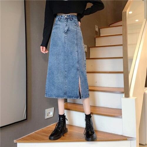 Cheap wholesale 2021 spring summer autumn new fashion casual sexy women Skirt woman female OL long skirt mid length skirt Vy0155