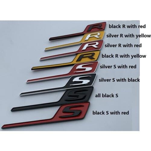 Letters S R Badges Emblems Emblem Badge for Mercedes Benz A45s CLA45s C63s E63s S63s GLE63s GLC63s GLS63s GTs GT63s GTR AMG S