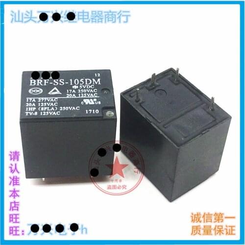 10piece) RelaBRF-SS-105DM 5VDC BRF-SS-112DM 12VDC BRF-SS-124DM 24VDC BRF SS 112DM 12V 5V 24V 4PIN 17A New