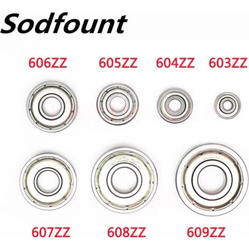 10PC RS bearing steel high-speed motor miniature bearings 603 604 605 606 607 608 609-2Z ZZ deep groove ball bearings