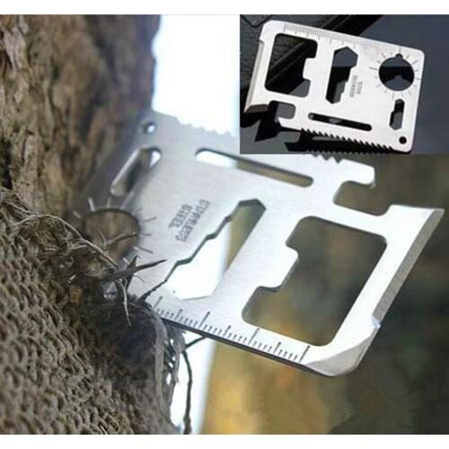 100PCS Camping Multipurpose tool Pocket Survival Tool Outdoor Survivin knife Fast shipping
