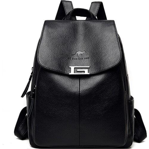 2021 New Designer Backpacks Women Leather Backpacks School Bag For Teenager Girls Travel Backpack Retro Bagpack