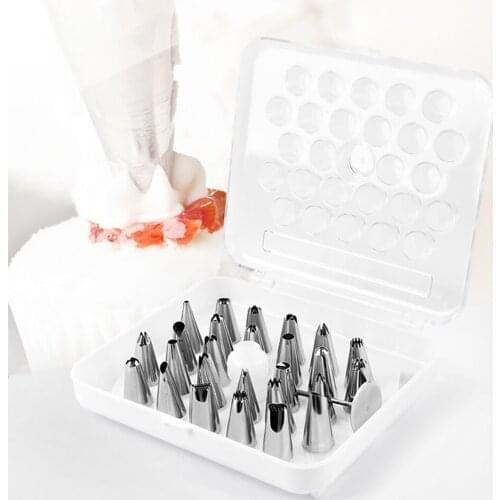 26 Pcs/set Cookies Baking Cake Decorating Nozzle Icing Fondant Cake Cream Decorating Cake Baking Tools