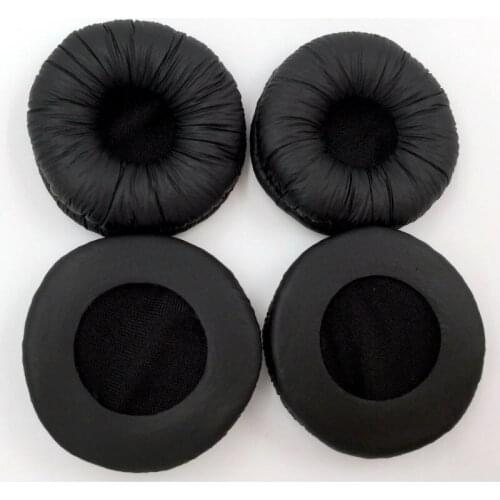4 PCS =2 Pairs Free Shipping diameter 50 MM Replacement headset PU Ear pads headset Cushion