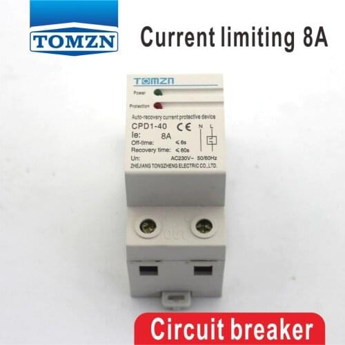 8A 8ampere CPD-63 1840W Household Din rail automatic recovery reconnect Current limiting protective device protector
