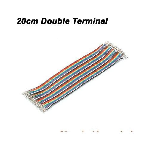 Free ship 1pc High quanlity 20cm 40P Dupont Cable Double Terminal Female-Female Terminal Dupont wire (12 copper wire)