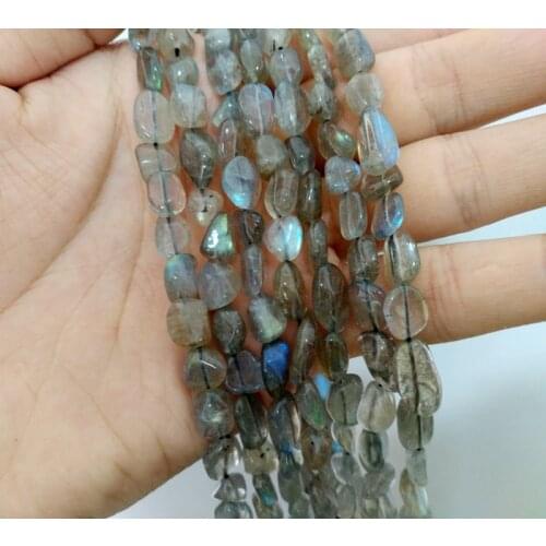 Natural Labradorite gem stone chip beads 7-12mm nugget gem stone jewelry loose beads for jewelry making 1string=15.5"