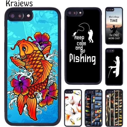 Krajews Hunting Fishing art fish box phone Case For iPhone 5 6S 7 8 Plus 11 12 Pro X XR XS Max Samsung Galaxy S7 S8 S9 S10 plus