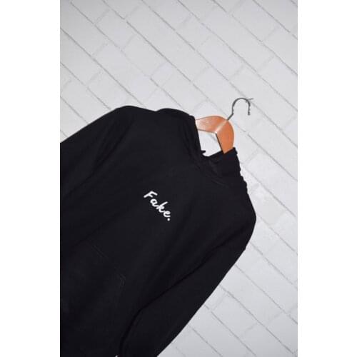 Black Fake Hoodie Tumblr Hoodie long sleeve casual tops high quality hoodie Unisex funny hoodie drop ship