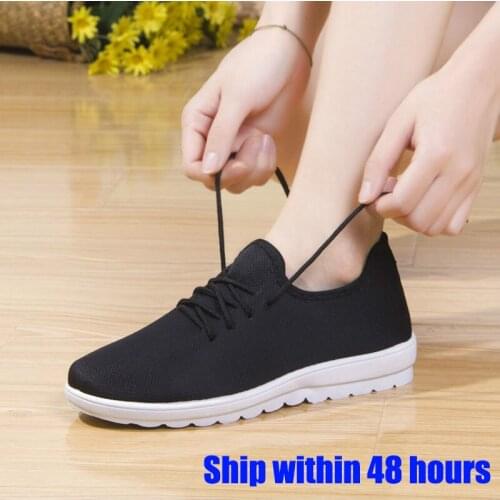 New Women Sneakers Vulcanized Shoes Lace Up Sneakers Women Summer Lightweight Flat Shoes Women Plus Size 36-41 Walking Loafers