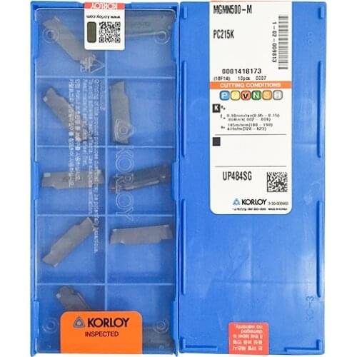 MGMN500-M PC215K 100% KORLOY Original carbide insert with the best quality 10pcs/lot free shipping
