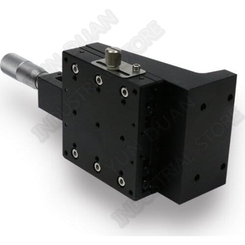 Manual Micrometer Sliding Table ZAxis 50*50mm 2" Displacement Vertical-lift Fine Tuning Platform Cross Roller Guide Linear Stage