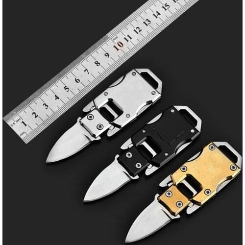 Multifunctional knife pare combat parcel letter defense peeler peel EDC self open pocket key keychain Multipurpose outdoor