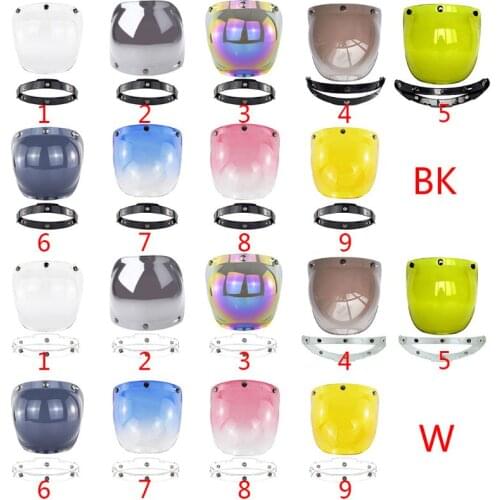 Motorcycle Windshield for Vintage Helmet Helmet Jet Style Helmet Bubble Shield