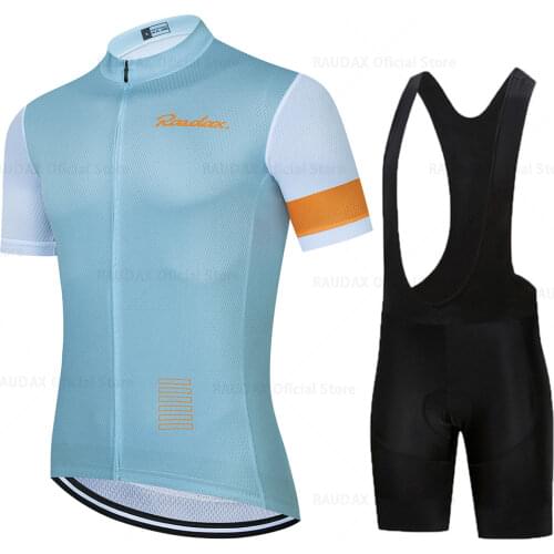 Mens Cycling Jackets 2021 Summer Cycling Jersey Set Short Sleeve Quick Drying Bicycle Cycling Clothing Anti-UV Bike Sportswear