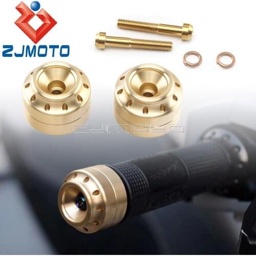Moto Bar End Weight Handlebar Grips Cap Copper CNC Alloy for VESPA GTS Sprint Primavera LT LX LXV GT GTS GTV 125 150 200 250 300