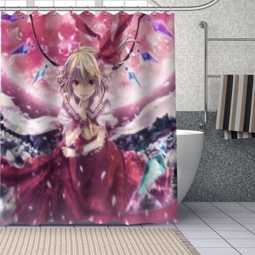 New Custom Japanese Anime Kiyu Curtains Polyester Bathroom Waterproof Shower Curtain With Plastic Hooks More Size