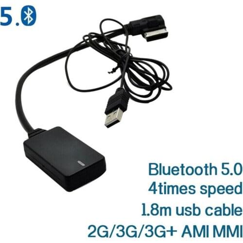 New Wireless Bluetooth 5.0 AUX Cable Adapter Audio For AMI MMI MDI 2G 3G 3G+ Radio