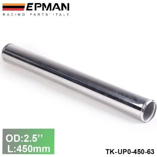 2pcs/unit 63mm 2.5" Straight Aluminum Turbo Intercooler Pipe Tube piping Length 450 mm For BMW e39 android EP-UP0-450-63