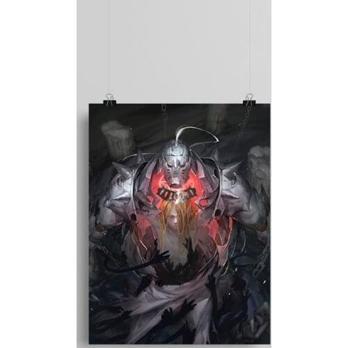 Full Metal Alchemist Edward and Alphonse Elric Canvas poster Painting wall Art decor Living room Bedroom Home Decoration Prints