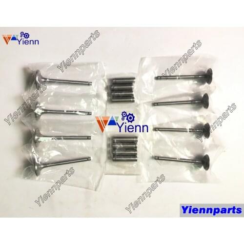 4TN82E-RDWS Valve Intake & Exhaust, Valve Guide, Seats For Daewoo 1300LBS Skid Steer Loader Yanmar Diesel Engine Spare Parts