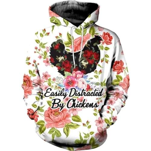 Tessffel Animal Symbol Chicken Rooster Funny Crewneck NewFashion Tracksuit Harajuku 3DPrint Zipper/Hoodies/Sweatshirts/Jacket C3