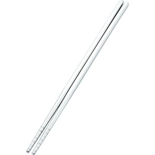 1pair 304 Stainless Steel Chopsticks Simple Square Hollow Chopsticks Anti-slip and Anti-scalding Household Chopsticks