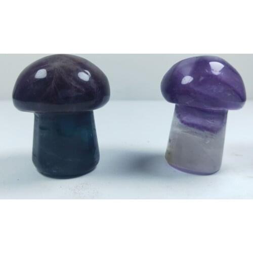 1pcs Natural Crystal Carved Amethyst Mushroom Healing Quartz Jewelry Reiki Stone Wicca Decor Wedding Gift