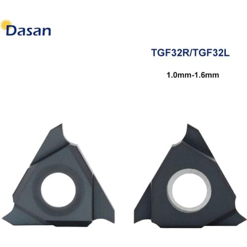 10pcs TGF32R 100 120 130 140 150 160 Carbide Turning Inserts Cutting Groove Balde for Grooving Holder CGBR SGBR Stainless Steel