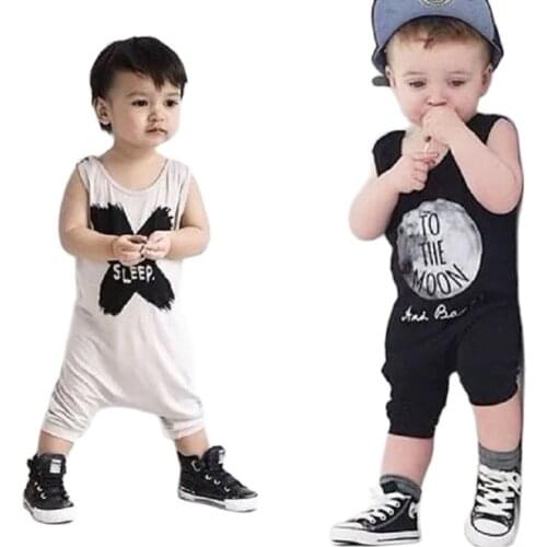 2017 New Baby Boy Newborn Rompers Brand Newborn Boy Letter Clothes Summer Baby Jumpsuit Costumes Sleepsuit Infantil Clothing