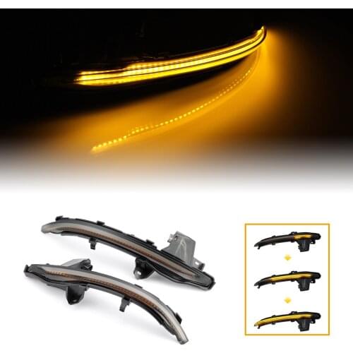 2X LED Dynamic Turn Signal Light Side Mirror Blinker Sequential Indicator Lamp For Audi A6 C8 4K A7 4K8 A8 D5 2018 2019