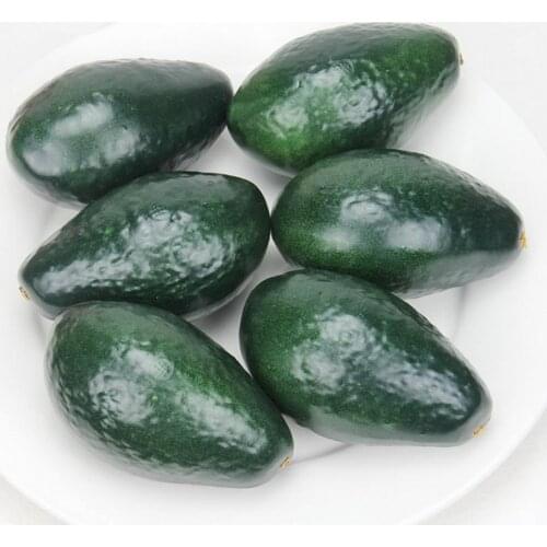 Gresorth 6pcs Artificial Lifelike Avocado Decoration Fake Fruit Home Party Festival Photography Props
