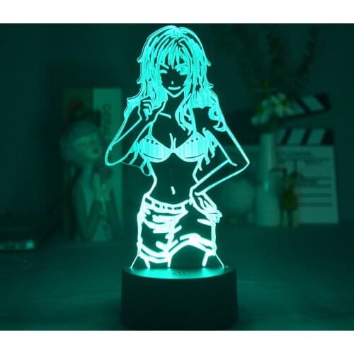 Acrylic 3D Night Light LED Sexy Girl Lamp Table Bedside Nightlight Atmosphere Decoration For Bedroom Club Smart Phone Control