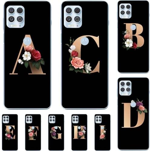 For MOTO Edge S 5G 6.7" Case For MOTO Edge+ Edge Plus 6.7" XT2063-3 Cute Lovely Cartoon Pattern Flowers Black Letters Soft Cover