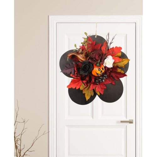 Door Sign Plants Plaque Hanging Ornament for Autumn Thanksgiving Harvest Halloween Holiday Home Indoor Outdooor Decor Gift