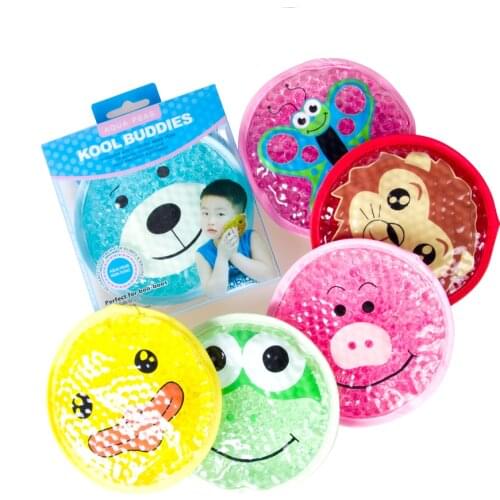 Cold Ice Therapy Wrap Children Cartoon Ice Pack Relief pain Elbow Knee Toothaches Fever Cooling Hot Bag for Body Kid Wholesale