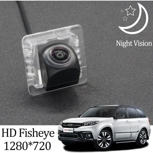 Owtosin HD 1280*720 Fisheye Rear View Camera For Chery Tiggo 3 tiggo 3X 2014 2015 2016 2017 2018 2019 2020 Car Reverse Monitor