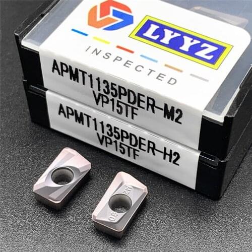 50PCS Carbide Insert APMT 1135 PDER H2 VP15TF R0.8 Face Mill Lathe Milling CNC Tools Milling Cutter