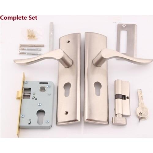 Mortise Interior Door Lock Set Reversal -No Left/Right Handed, 35-45mm Thick Door