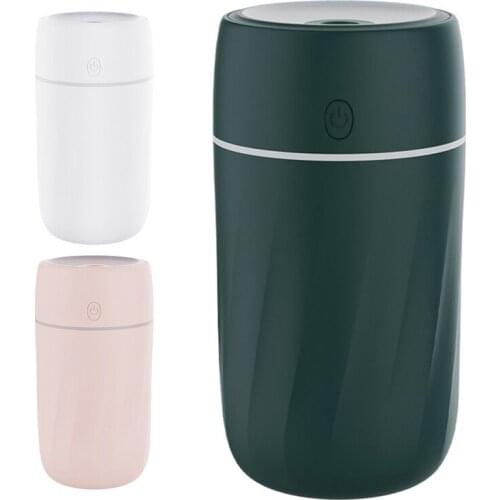 Colorful Humidifier300ml Water Volume 2 Mist Modes Super Quiet Cool Mist Smal Portable Humidifier For Car Office