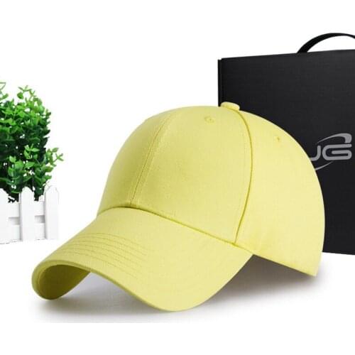 Cool Hockey Summer 2019 new cheap Cotton yellow Unisex Women Men Baseball Caps Tennis hats in Sport Outdoor Sun Hat
