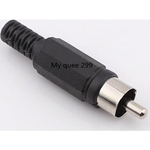 Lotus audio and video welding common head connection RCA male head AV plug lotus plug