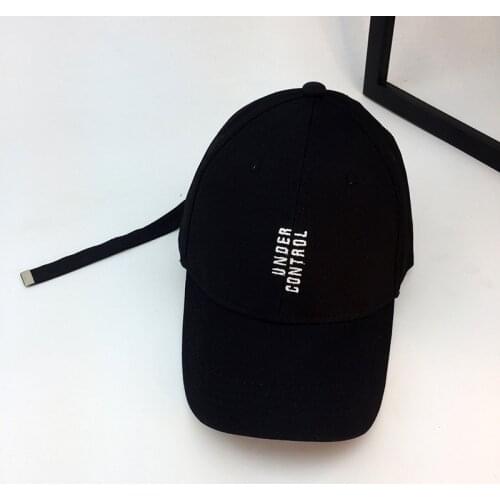 Fashion Yellow Couples Baseball Caps Embroidered Letters UNDER CONTROL Male and female Caps youth Outdoor Sun hat